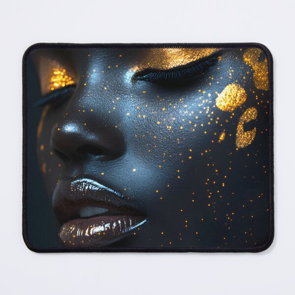 Item preview, Stunning Portrait with Gold Glitter Accents designed and sold by Artessie.