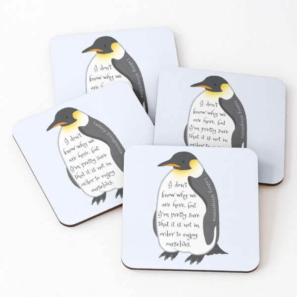 Item preview, Ludwig Wittgenstein quote: I don't know why we are here, but I'm pretty sure that it is not in order to enjoy ourselves. designed and sold by artbleed.