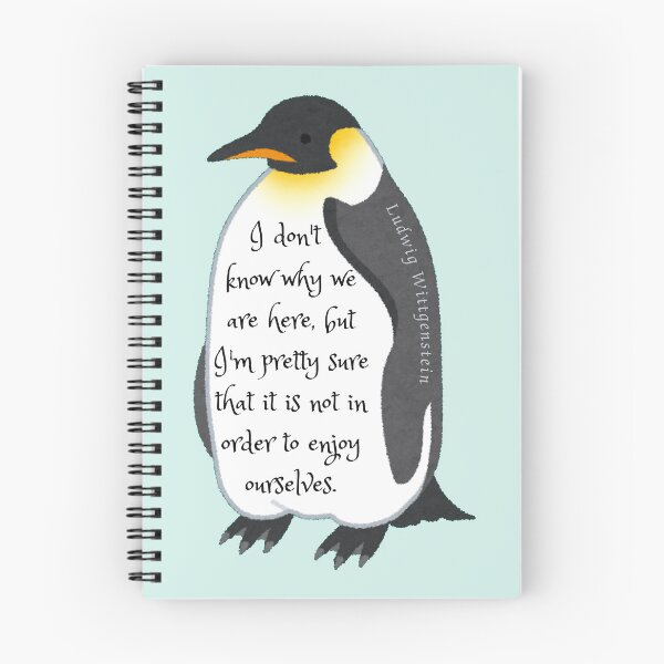 Item preview, Ludwig Wittgenstein quote: I don't know why we are here, but I'm pretty sure that it is not in order to enjoy ourselves. designed and sold by artbleed.