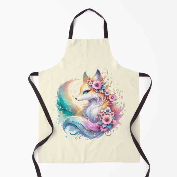 Item preview, Mystical Fox with Pastel Floral Decorations designed and sold by 2ndSketch.