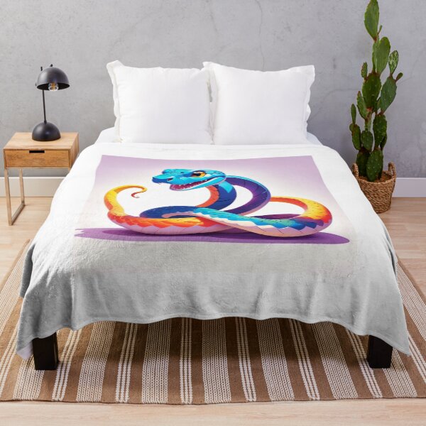Item preview, Vibrant Serpent: The Colorful Guardian designed and sold by supakor.