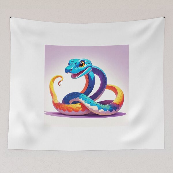 Item preview, Vibrant Serpent: The Colorful Guardian designed and sold by supakor.