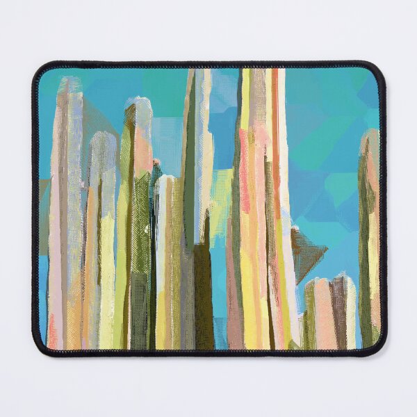 Item preview, Desert's Rose, Summer Cactus Abstract Pastel Digital Art, Nature Botanical Color Sketch Plant Drawing designed and sold by 83oranges.com.