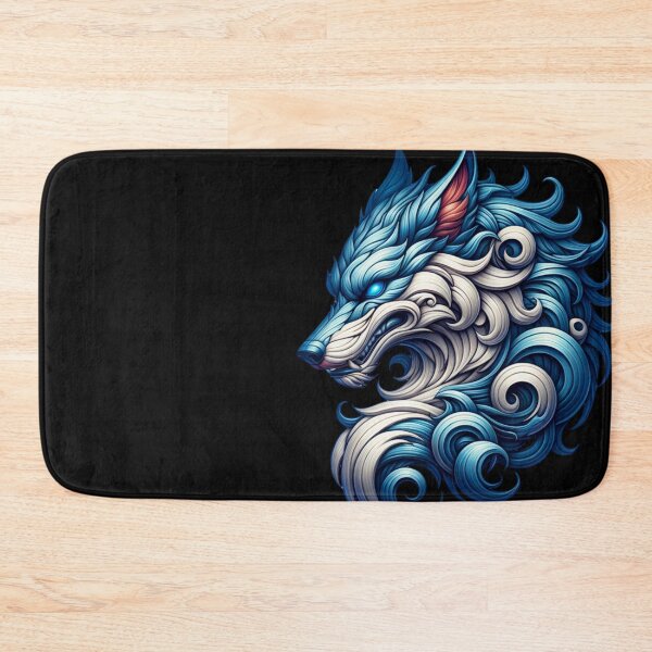 Item preview, Mythical Blue and White Wolf designed and sold by 2ndSketch.