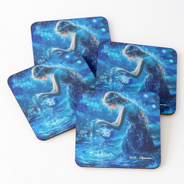 Item preview, Aquarius -Zodiac Sign, Astrology, Star Sign, Water Sign, January, February, Sun, Moon, Rising, Creative Soul, OOAK designed and sold by StoneofWisdom.