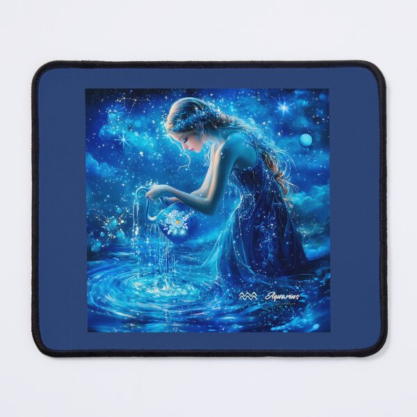Item preview, Aquarius -Zodiac Sign, Astrology, Star Sign, Water Sign, January, February, Sun, Moon, Rising, Creative Soul, OOAK designed and sold by StoneofWisdom.