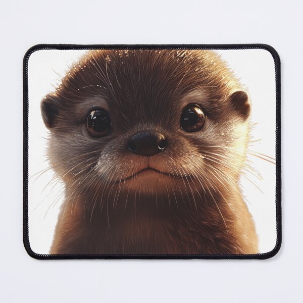 Item preview, Cute Otter Portrait designed and sold by NicolasGlowArt.