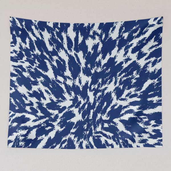 Item preview, Indigo Blue Brush Strokes Abstract designed and sold by BleuAbstracts.