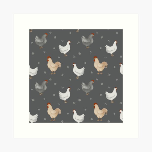 Item preview, Hand draw farm chicken, hens, roosters birds designed and sold by GorXena.
