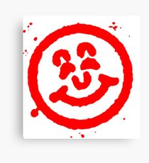 Old School Smiley Face Stamp Canvas Print