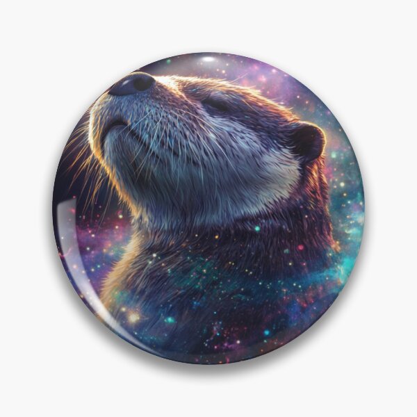 Item preview, Galaxy Otter Poster designed and sold by NicolasGlowArt.