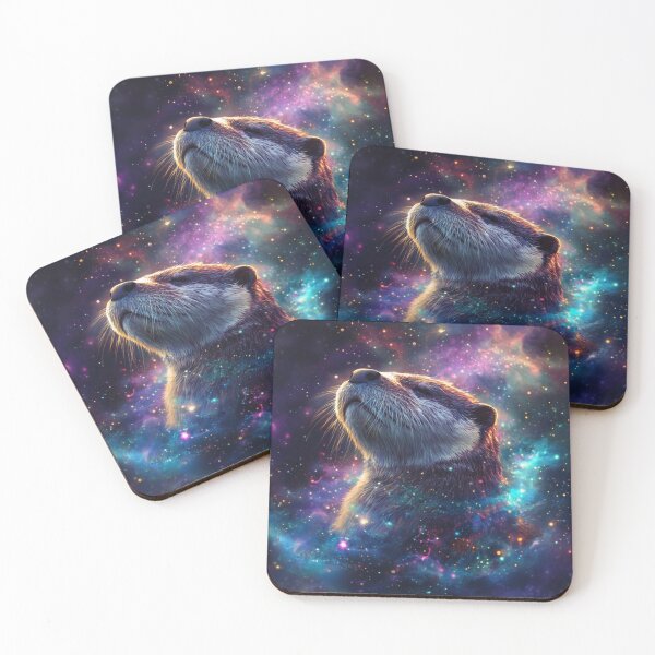 Item preview, Galaxy Otter Poster designed and sold by NicolasGlowArt.