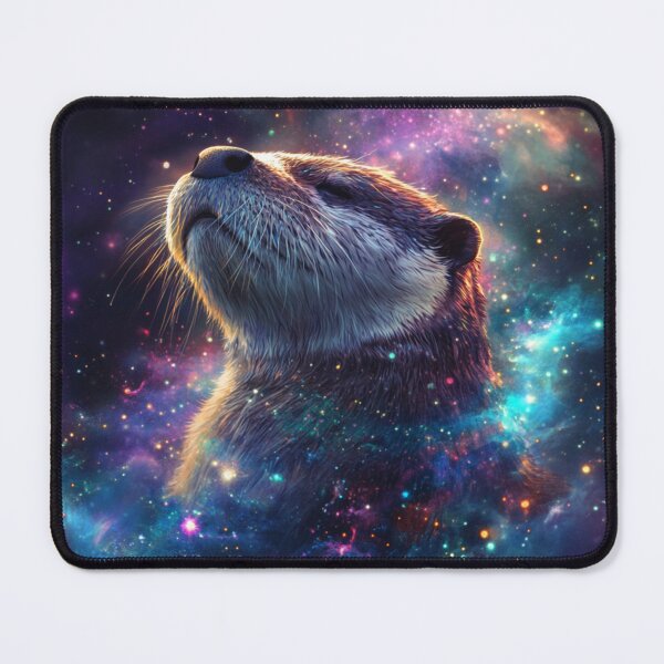 Item preview, Galaxy Otter Poster designed and sold by NicolasGlowArt.