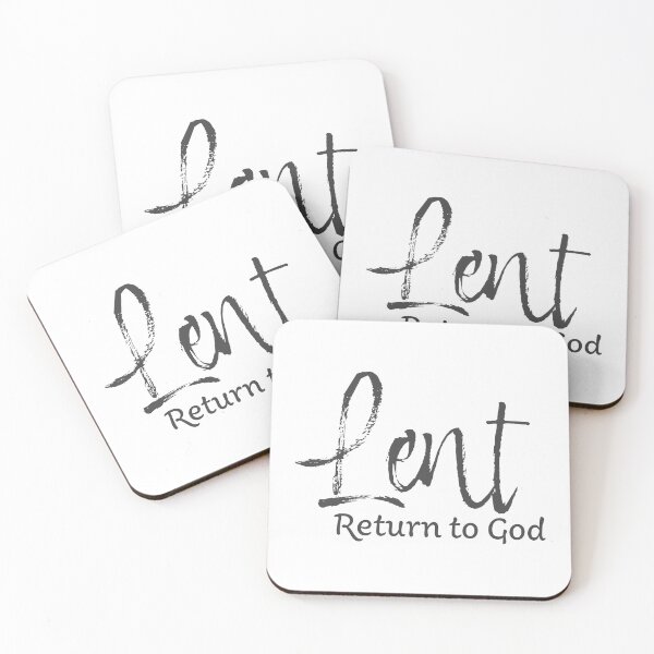 Aperçu de l'œuvre Le retour à Dieu pendant le Carême – Typographie du temps du Carême chrétien créée et vendue par CrossCrafted.