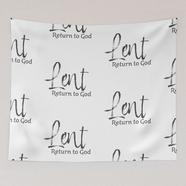 Item preview, Lent Return To God – Christian Lent Season Typography designed and sold by CrossCrafted.