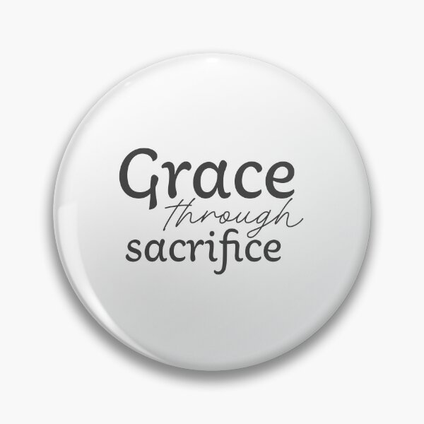 Item preview, Grace Through Sacrifice – Christian Lent Season Typography designed and sold by CrossCrafted.
