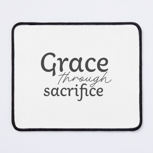 Item preview, Grace Through Sacrifice – Christian Lent Season Typography designed and sold by CrossCrafted.