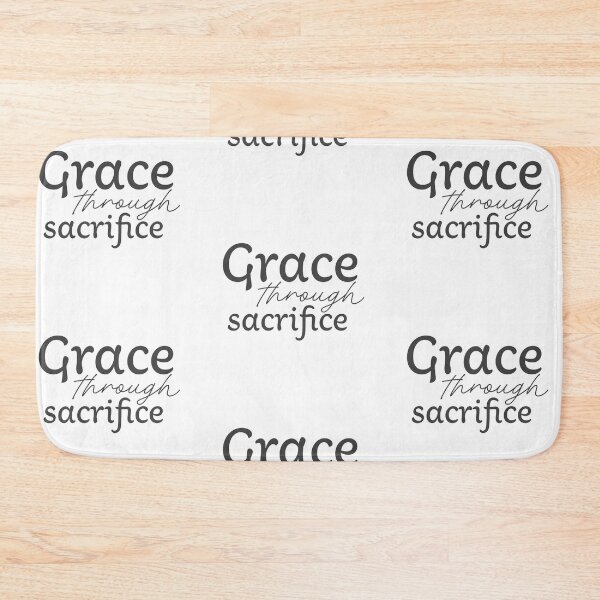 Aperçu de l'œuvre La grâce par le sacrifice – Typographie du temps du carême chrétien créée et vendue par CrossCrafted.