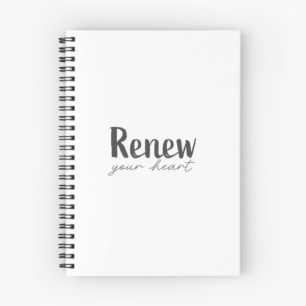 Item preview, Renew Your Heart – Christian Lent Season Typography designed and sold by CrossCrafted.
