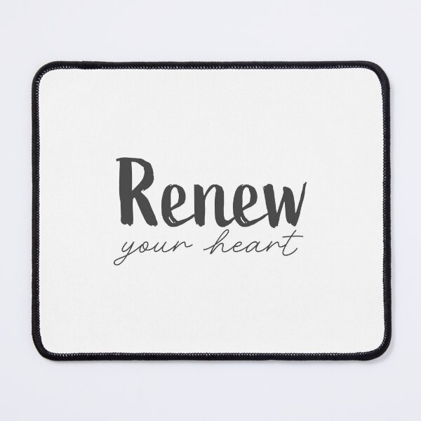 Item preview, Renew Your Heart – Christian Lent Season Typography designed and sold by CrossCrafted.