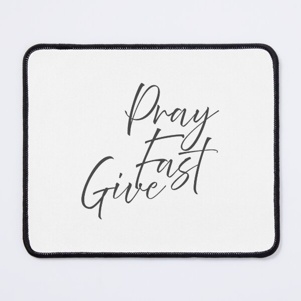 Item preview, Pray Fast Give – Christian Lent Season Typography designed and sold by CrossCrafted.