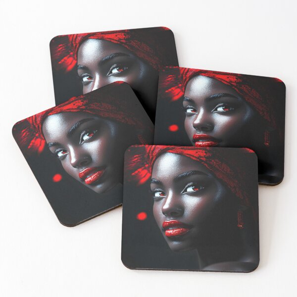 Item preview, Elegant Portrait of a Woman in Red Elegance Style designed and sold by Artessie.