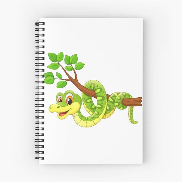 Item preview, Green Python Cartoon – Hanging Around Nature | Happy Snake | Wildlife | Cute Tree Snake Adventure | Jungle Vibes | Funny Cartoon Animal Smiling Green Snake with Branch designed and sold by Kaivinaikadhaigal.