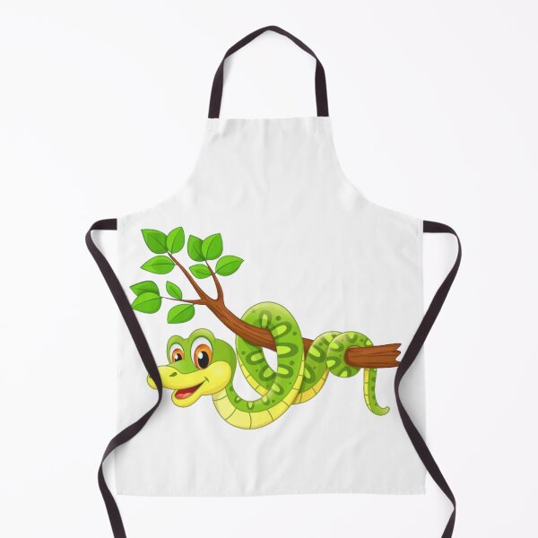Item preview, Green Python Cartoon – Hanging Around Nature | Happy Snake | Wildlife | Cute Tree Snake Adventure | Jungle Vibes | Funny Cartoon Animal Smiling Green Snake with Branch designed and sold by Kaivinaikadhaigal.