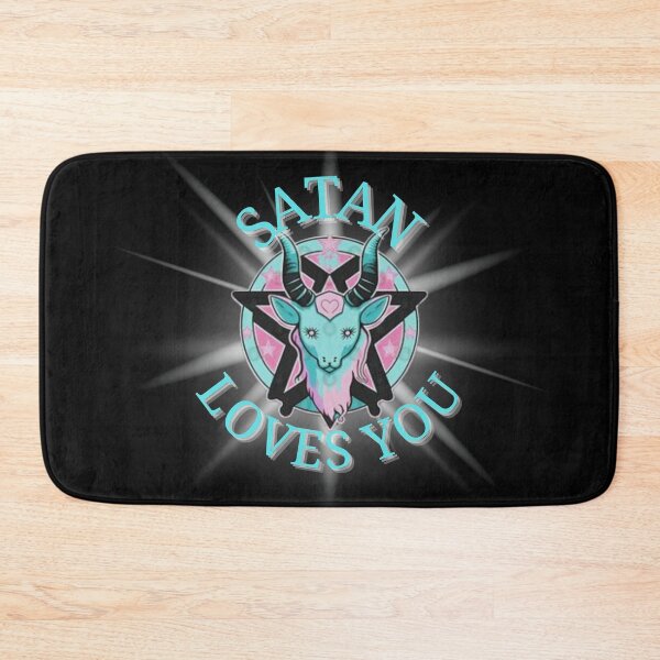 Item preview, Satan loves you, Baphomet, Pastel Goth, devil, statistical, goat designed and sold by CorvusLunaArt.