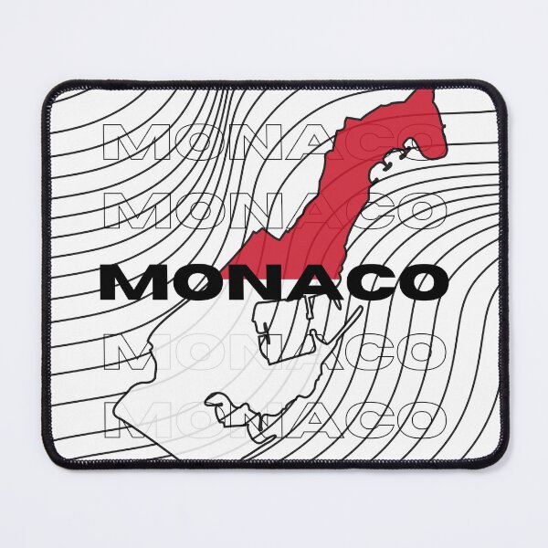 Item preview, Flag Map of Monaco designed and sold by nyblydd.
