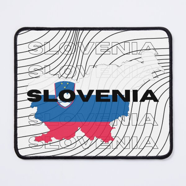Item preview, Flag Map of Slovenia designed and sold by nyblydd.