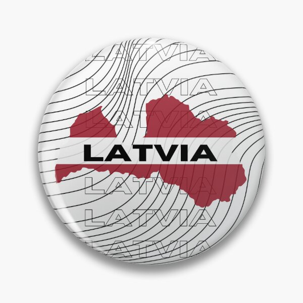 Item preview, Flag Map of Latvia designed and sold by nyblydd.