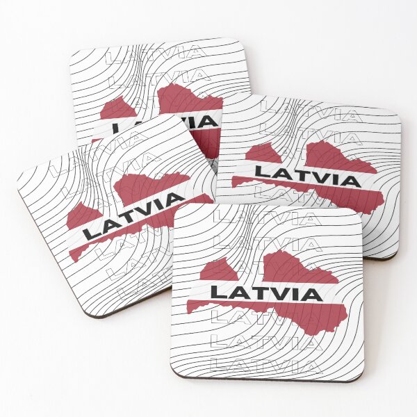Item preview, Flag Map of Latvia designed and sold by nyblydd.