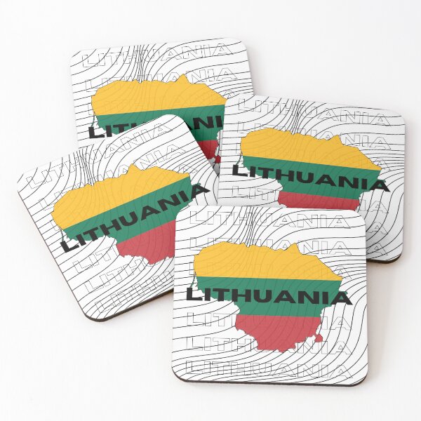 Item preview, Flag Map of Lithuania designed and sold by nyblydd.