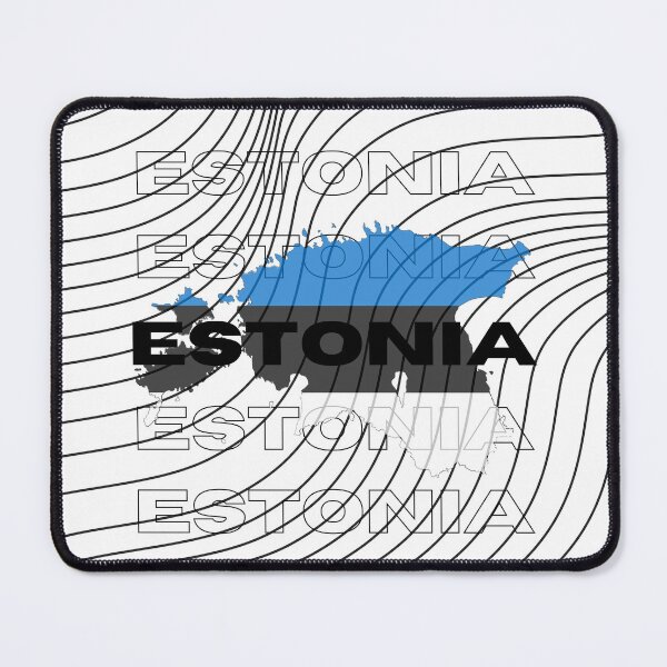 Item preview, Flag Map of Estonia designed and sold by nyblydd.