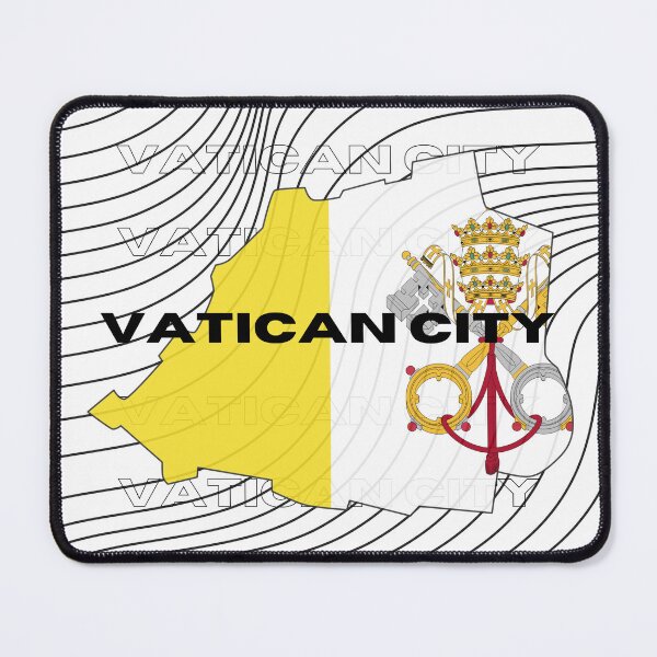 Item preview, Flag Map of Vatican City designed and sold by nyblydd.