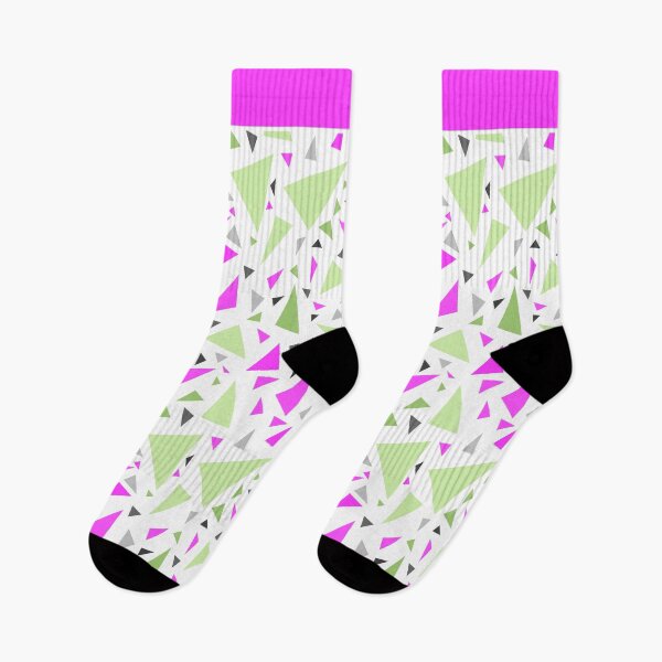 Item preview, Triangles green crimson colors on a white background abstract pattern  designed and sold by fuzzyfox.