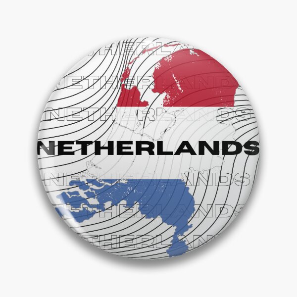 Item preview, Flag Map of Netherlands designed and sold by nyblydd.