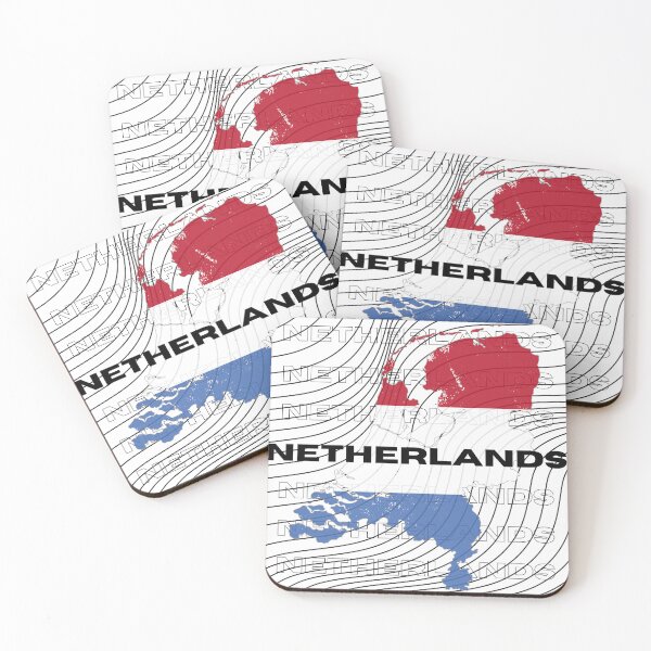Item preview, Flag Map of Netherlands designed and sold by nyblydd.