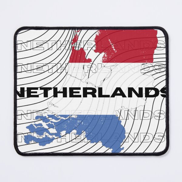 Item preview, Flag Map of Netherlands designed and sold by nyblydd.