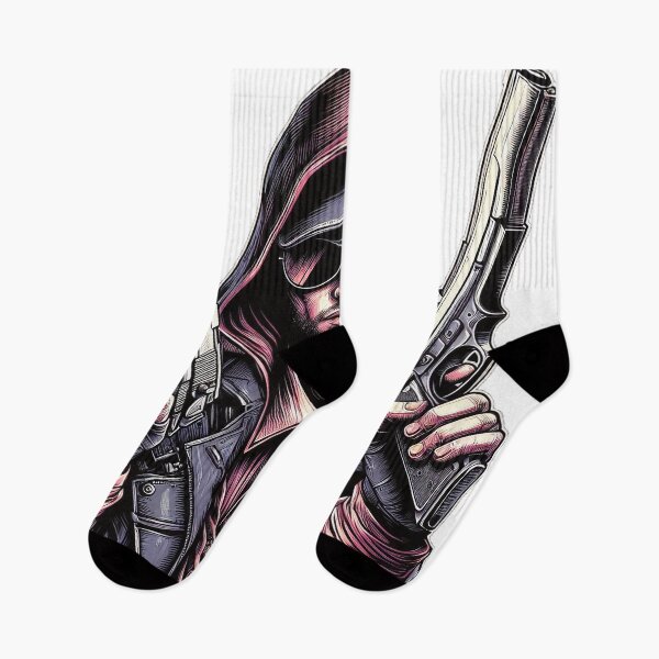 Item preview, Modern gangster with guns and hood designed and sold by Salimgor Hangaround Music.