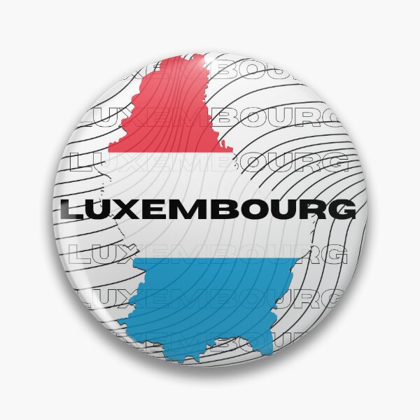 Item preview, Flag Map of Luxembourg designed and sold by nyblydd.