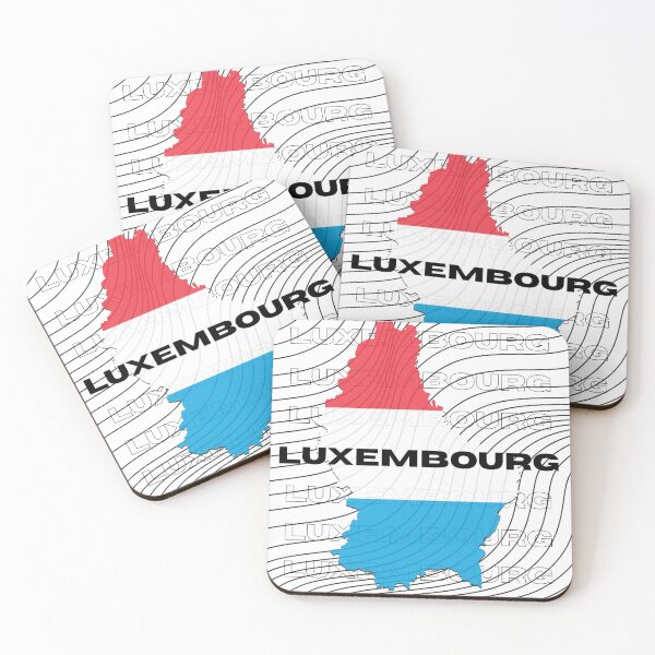 Item preview, Flag Map of Luxembourg designed and sold by nyblydd.