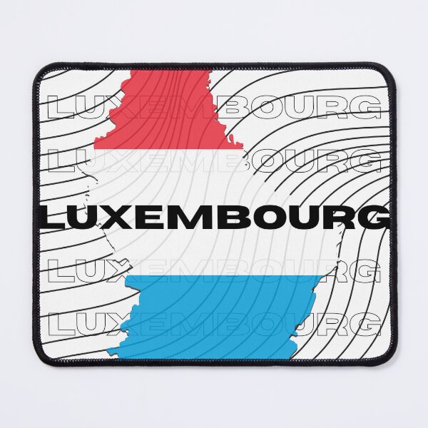 Item preview, Flag Map of Luxembourg designed and sold by nyblydd.