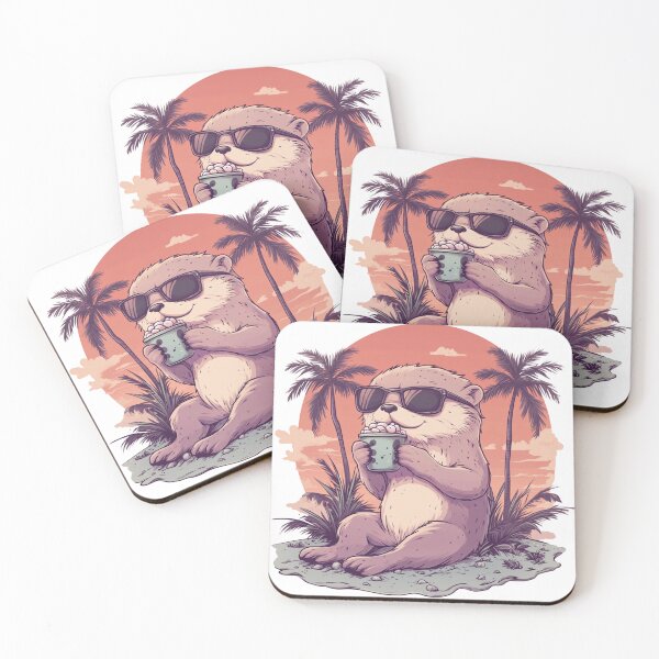 Item preview, Otter Summer Vibe designed and sold by NicolasGlowArt.