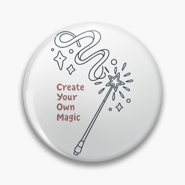 Item preview, Create Your Own Magic – Minimalist Inspirational Wand Design designed and sold by Thread-Verse.