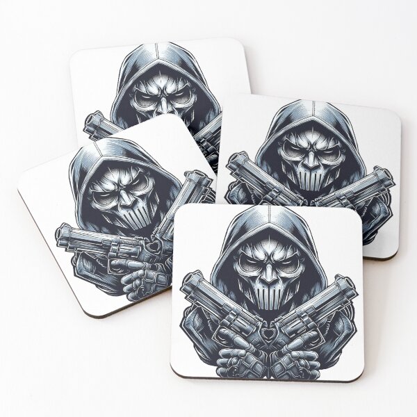 Item preview, Modern gangster with mask and guns, hip hop V2 designed and sold by Salimgor Hangaround Music.