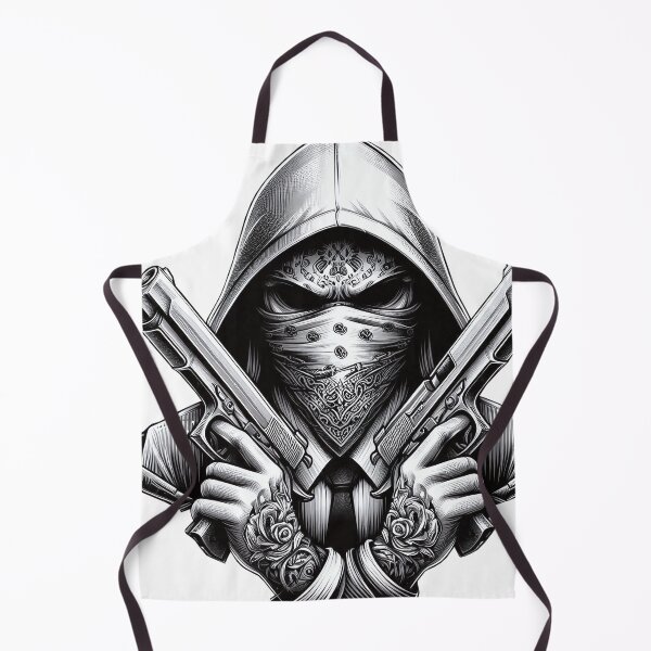 Item preview, Modern Gangster with Scarf and Guns, Hip Hop V2 designed and sold by Salimgor Hangaround Music.