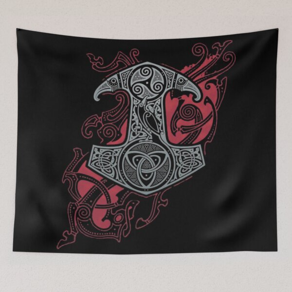 Item preview, Thor's Hammer, Mjölnir, Vikings, Celts, old gods, Middle Ages, Nordic designed and sold by CorvusLunaArt.