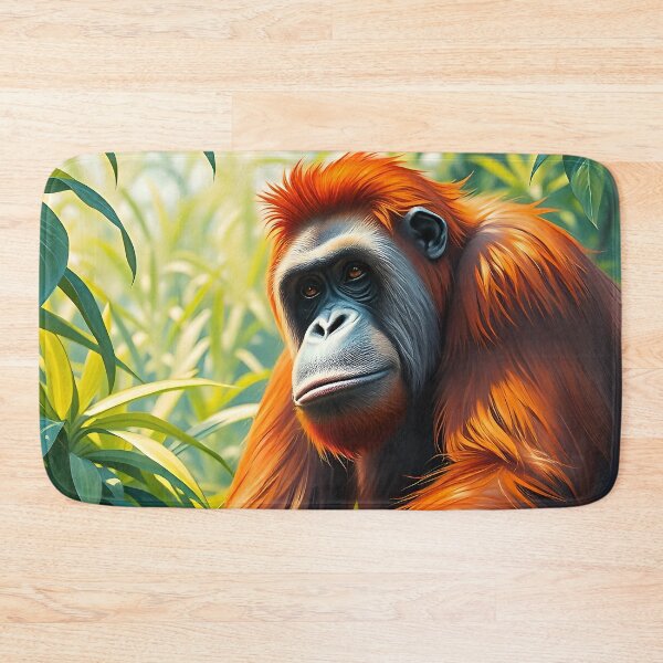 Item preview, Orangutan RainForest Great Ape Portrait Wild Animals designed and sold by kakarikihill.